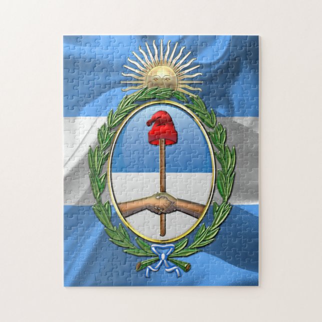 Puzzle Manteau de l'Argentine des bras (Vertical)