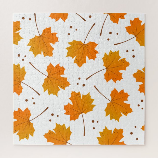 Puzzle Maple Mirth : Feuilles d'automne de dessin (Vertical)