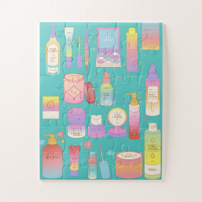 Puzzle maquillage, puzzle, (Vertical)