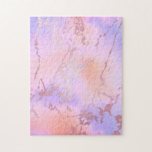 Puzzle Marbre tendance Pastel couleurs moderne argent mét