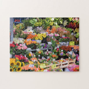 Puzzle Marché aux fleurs - Rues d'Allemagne -11x14 - 252 