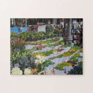 Puzzle Marché aux tulipes d'Amsterdam
