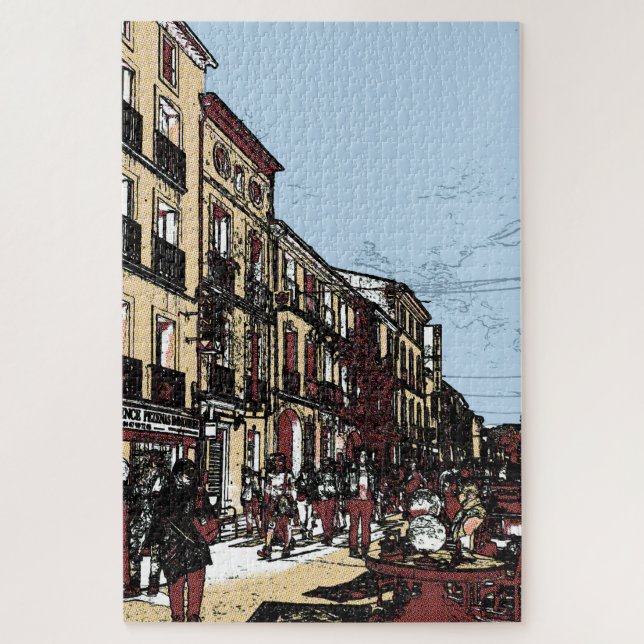Puzzle Marché d'antiquités de Pezenas France (Vertical)