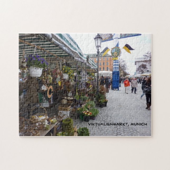 Puzzle Marché de Munich (Viktualienmarkt) (Horizontal)