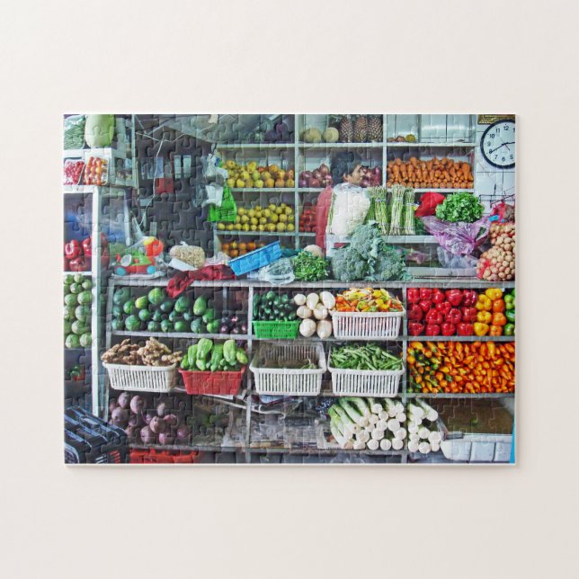 Puzzle Marché végétal (Horizontal)