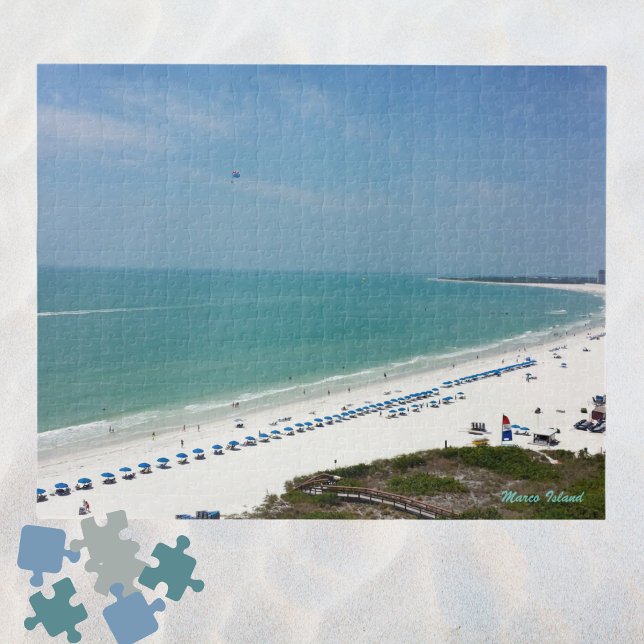 Puzzle Marco Island Florida Plage de sable blanc et océan (Créateur téléchargé)