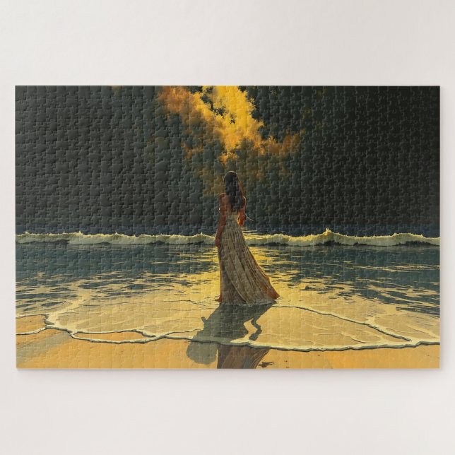 Puzzle Marée Dorée de Solitude | Marées Célestes (Horizontal)