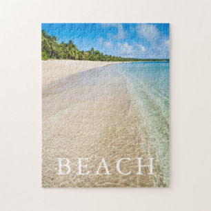Puzzle Marée océanique sur une plage tropicale