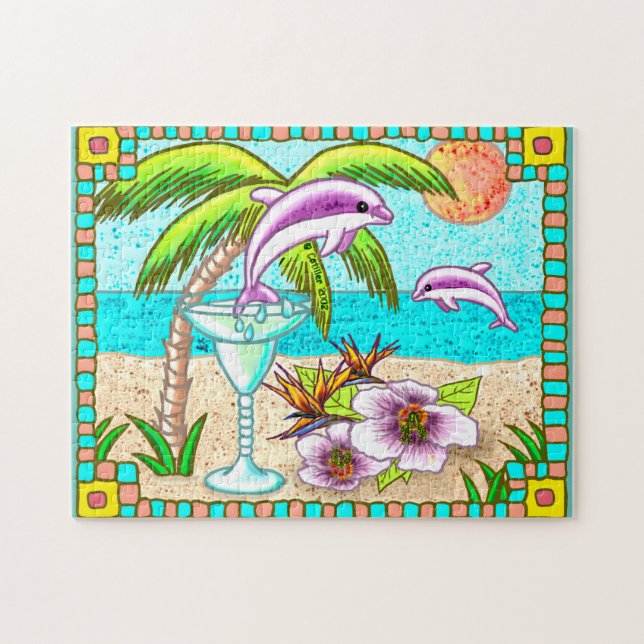Puzzle Margarita Dolphin Splash (Horizontal)