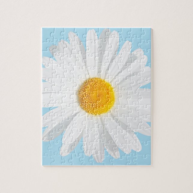 Puzzle marguerite blanche (Vertical)