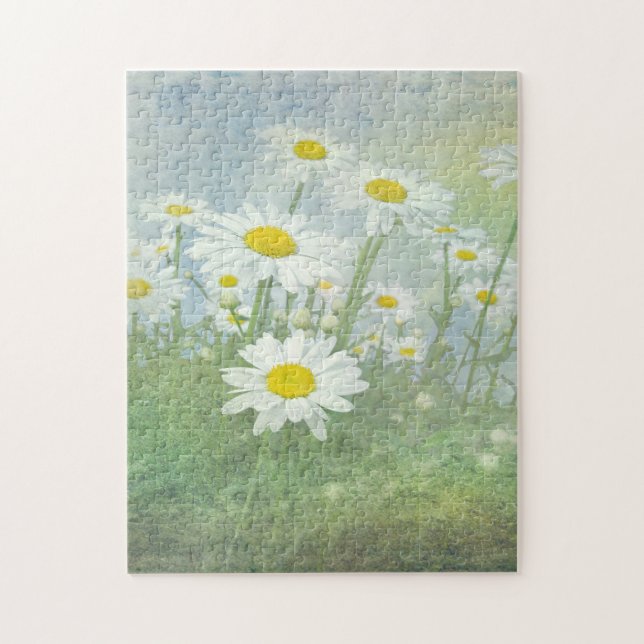Puzzle marguerites dans le jardin d'été (Vertical)