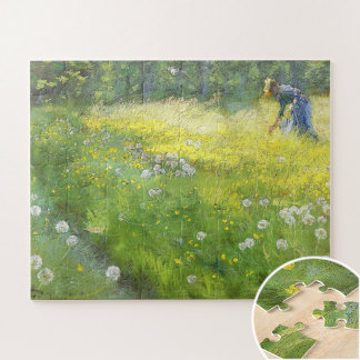 Puzzle Marie Krøyer dans le jardin à Skagen-PS Kroyer