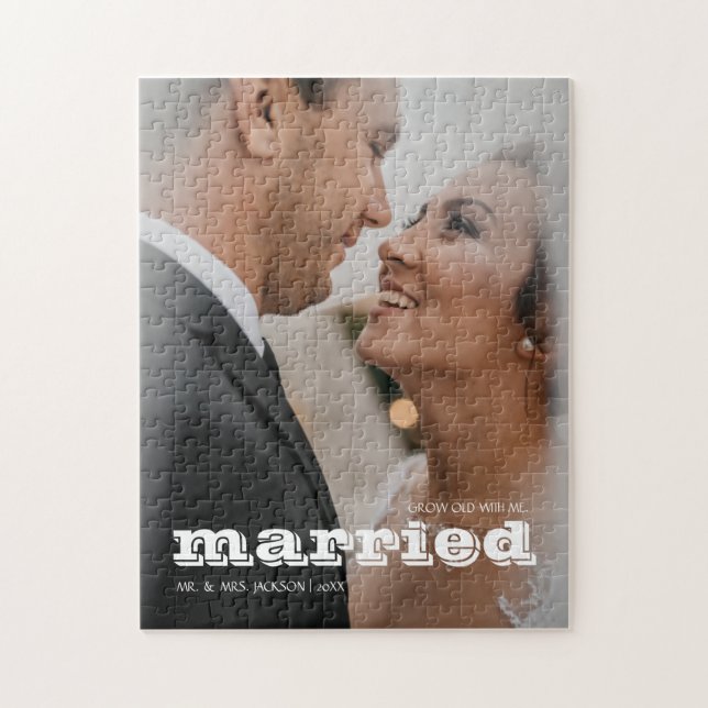 Puzzle Mariés Nouveaux mariés Valentine's Day Mariage Pho (Vertical)
