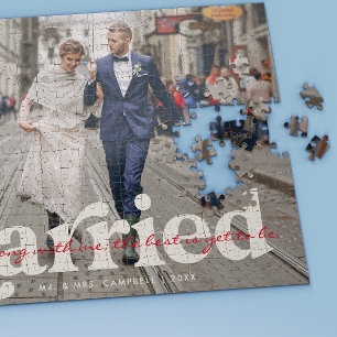 Puzzle Mariés Photo de mariage personnalisée pour jeune