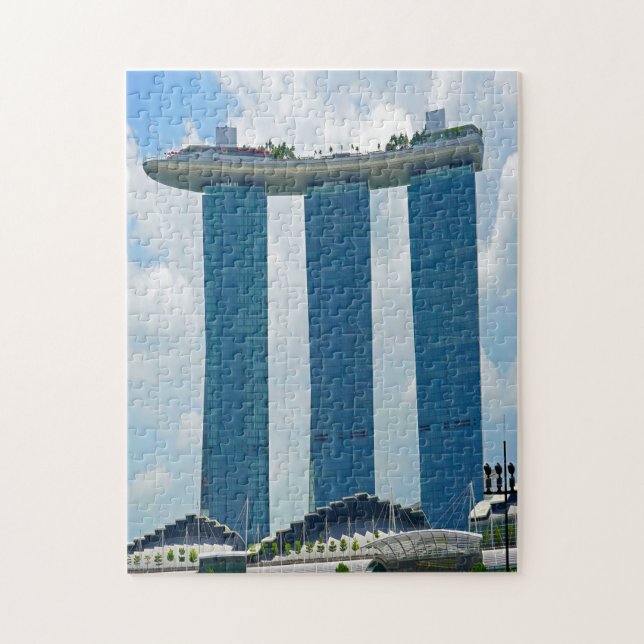 Puzzle Marina Bay Sands Singapour. (Vertical)