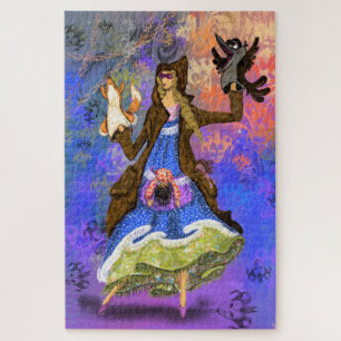 Puzzle Marionnettes Théâtre Fille Marionnettes Imaginaire