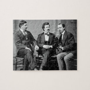 Puzzle Mark Twain, George Alfred Townsend, et gris de