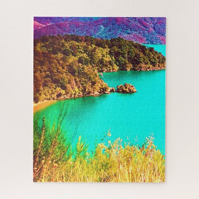 Puzzle Marlborough Sounds Voyage en Nouvelle-Zélande (Vertical)