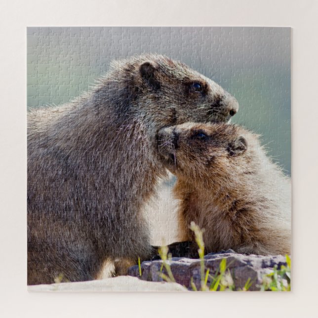 Puzzle Marmot Mother (Vertical)