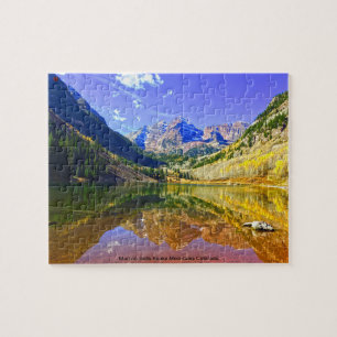 Puzzle Maroon Bells Montagnes Serpent Colorado