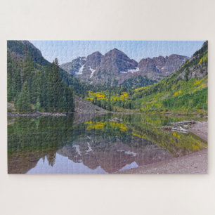 Puzzle Maroon Bells, Réflexion d'automne, Colorado