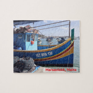 Puzzle Marsaxlokk Bateaux de pêche Malte