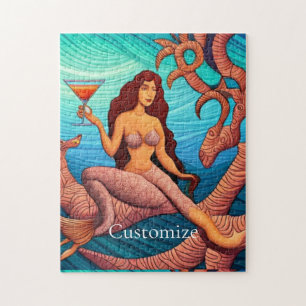 Puzzle Martini à cheveux longs Mermaid Thunder_Cove