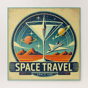 Puzzle Martini Space Travel 1957 Logo Nouveaux Mondes