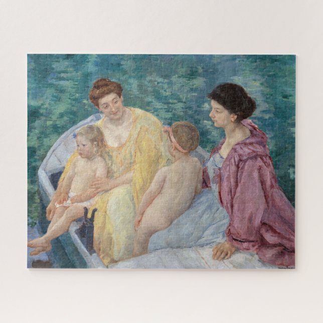 Puzzle Mary Cassatt - Deux mères et enfants dans un batea (Horizontal)