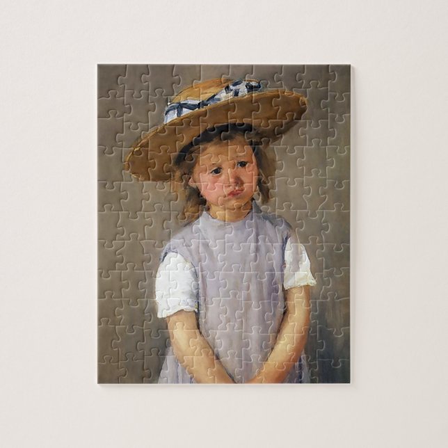 Puzzle Mary Cassatt : Enfant dans un Casquette en paille (Vertical)