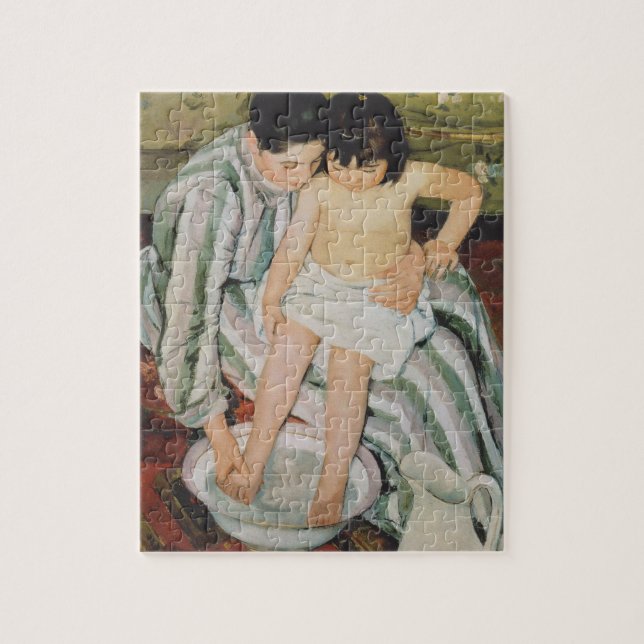 Puzzle Mary Cassatt Peinture sur le bain de l'enfant (Vertical)