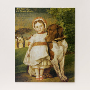 Puzzle Mary Fox Avec Son Chien Pointeur Espagnol (G.F. Wa