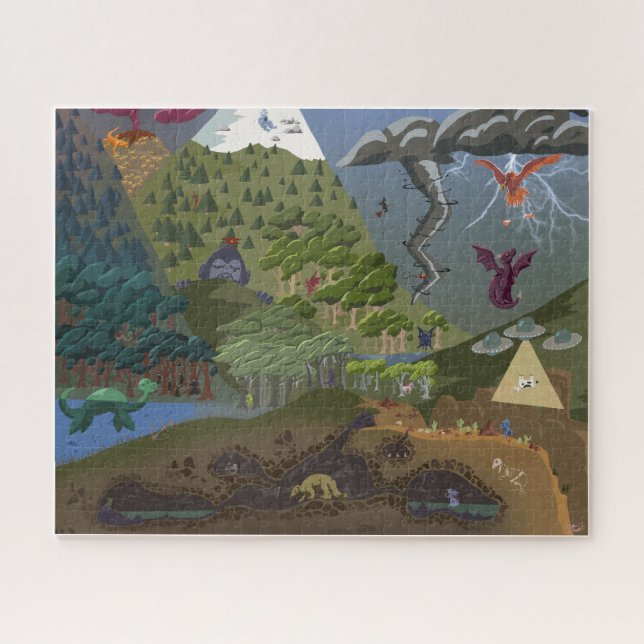 Puzzle Masquage Et Recherche De Cryptes (Horizontal)