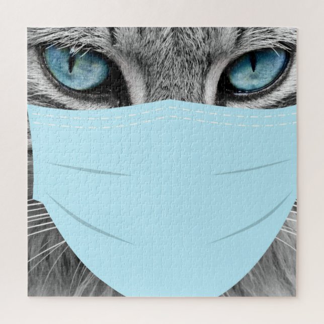Puzzle Masque de chat corona (Vertical)