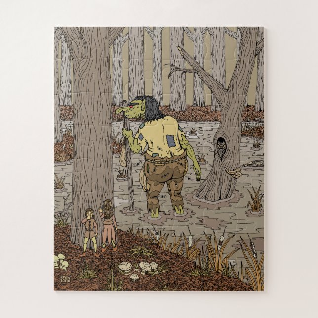 Puzzle Masquer le troll de fond d'âne (Vertical)