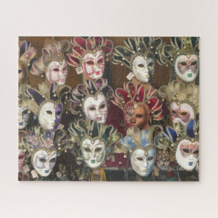 Puzzle Masques Visage Carnaval, Marché de Rue Italien