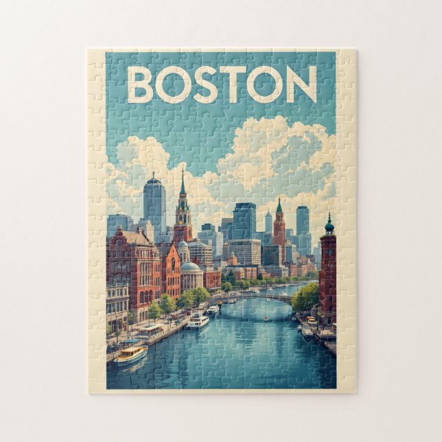 Puzzle Massachusetts de Boston (Vertical)