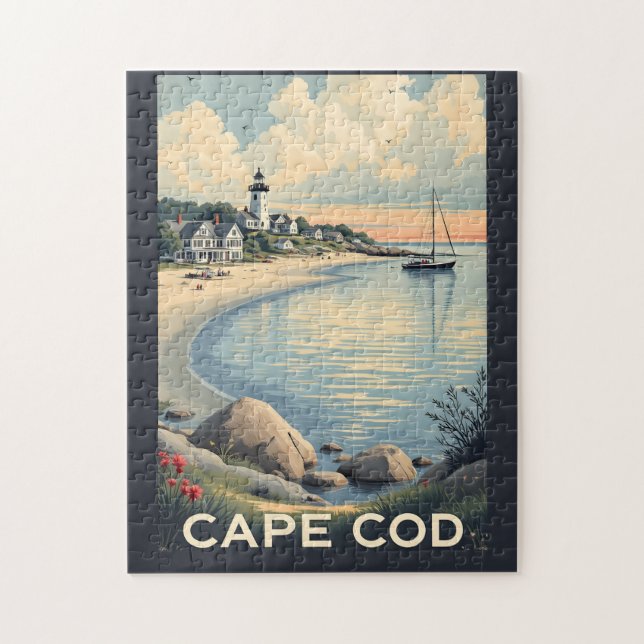 Puzzle Massachusetts de Cape Cod (Vertical)