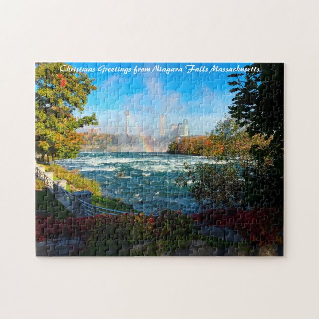 Puzzle Massachusetts de Niagara Falls. (Horizontal)