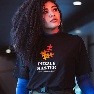 Puzzle Master Jigsaw Lovers Funny Quote T-Shirt