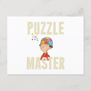 Puzzle Master Postcard