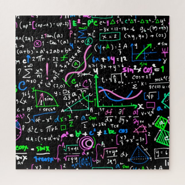 Puzzle Math cycle linéaire mathématique éducation cercle (Vertical)