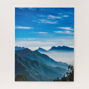 Puzzle Matin Montagnes Mist Paysage