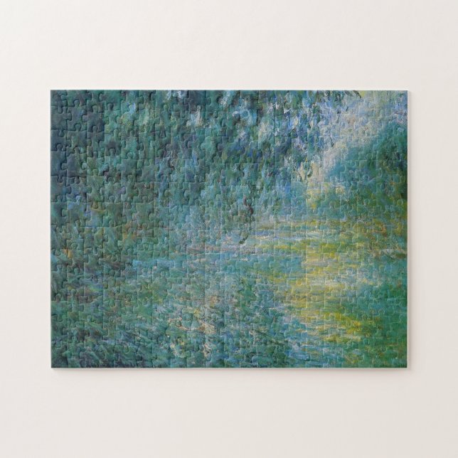 Puzzle Matin sur la Seine en pluie Monet Art (Horizontal)