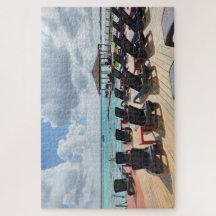 Matinée calme au bord de la mer – Deck côtier pais