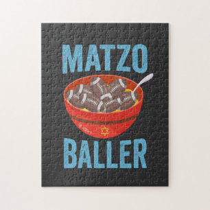Puzzle Matzo Baller Funny Football Hanoukka Rugby Cadeau