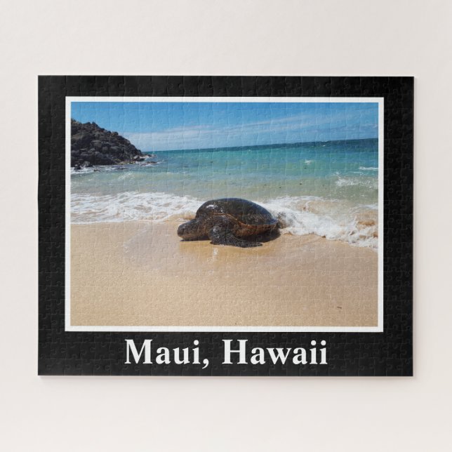 Puzzle Maui Hawaii Image de la tortue marine Nature Océan (Horizontal)