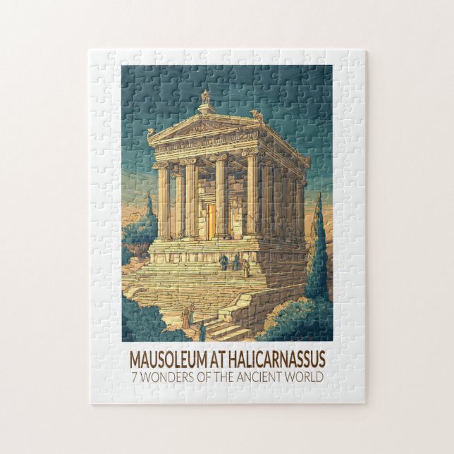Puzzle Mausoleum at Halicarnassus 7 Wonders of the World (Vertical)