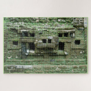 Puzzle Maya Jaguar Mask Temple Landmark Lamanai Belize