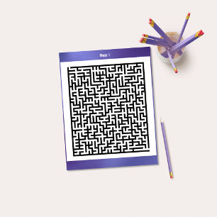 Puzzle Maze un violet   Cartes d'activité
